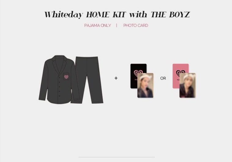 getitgotit_id's tweet photo. 🍫 whiteday HOME KIT with THE BOYZ 🍫

💖price range 1110k - 1820k incl tax ems! 
💖order - https://t.co/6s0QmXFg5l
💖close TBD
💖eta 2 weeks after shipping!!

dm if u have any questions😊

#getitgotitorders https://t.co/fKAq1eekKR