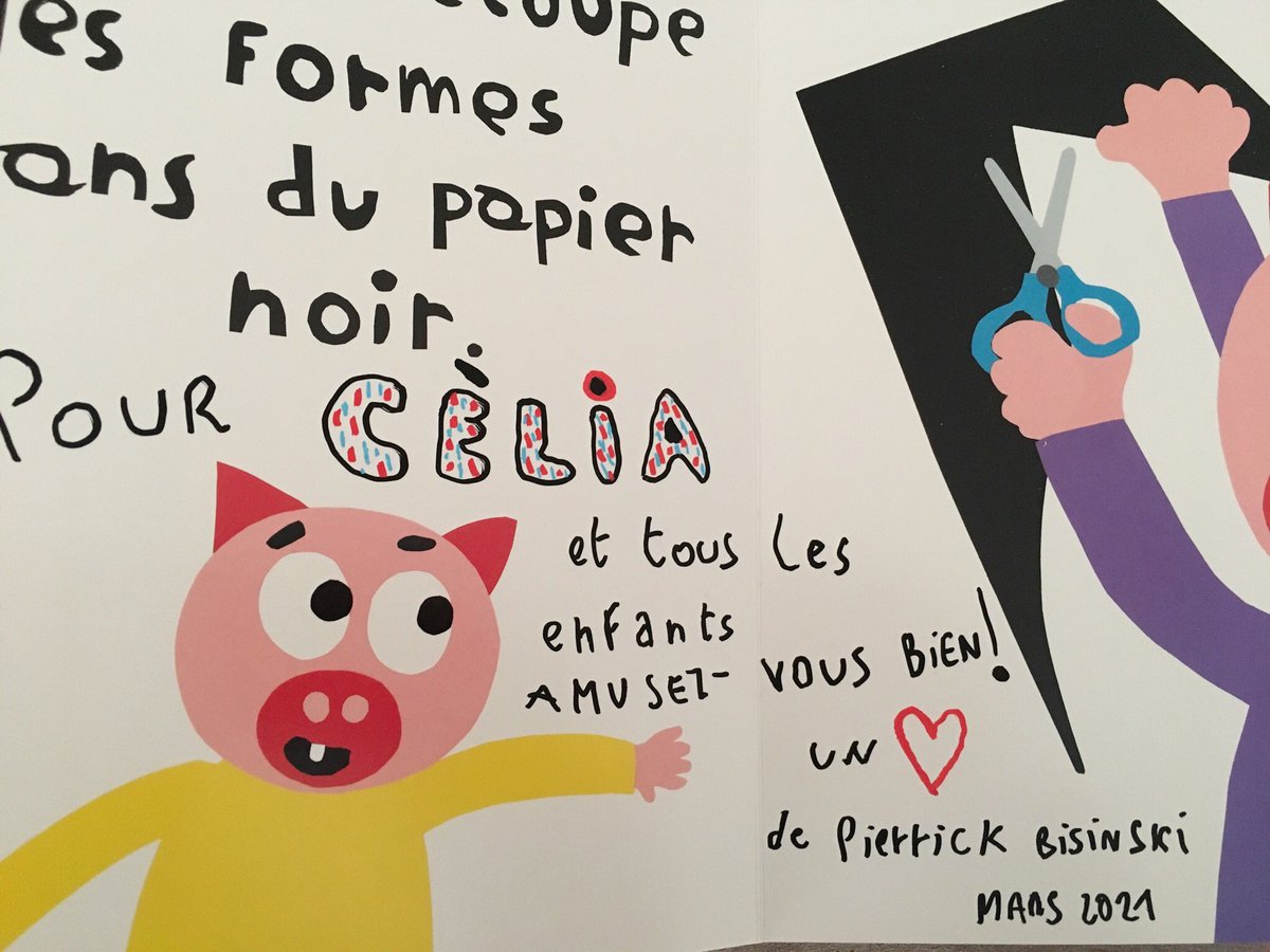 classe_celia's tweet photo. Salon du livre du Plan. Pierrick Bisinski est venu dans notre classe pour nous parler de son travail. Création de personnages en papier découpé. @dromelecture https://t.co/aQI11NR36G