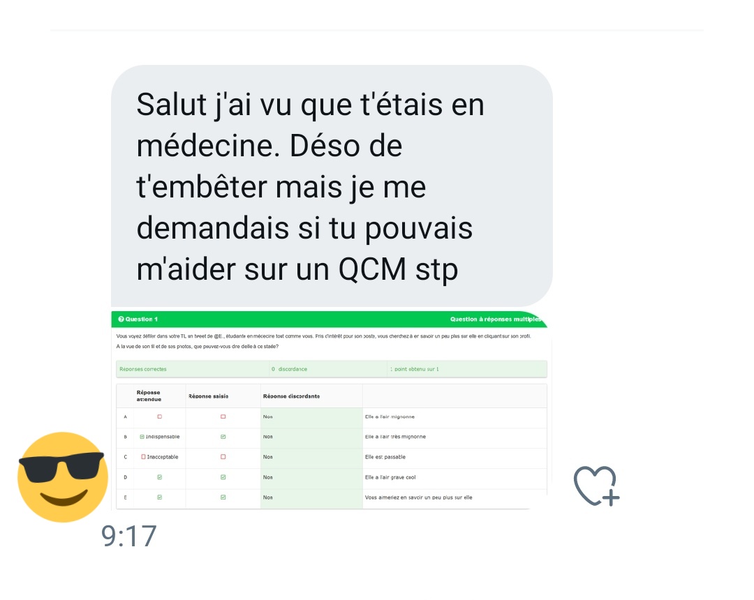 EloShaka's tweet photo. Ptdrrrrr mais alors là je suis sous le choc c'est la première fois que je me fais draguer à l'aide d'un QCM sides c'est incroyable https://t.co/59i1J5nxms