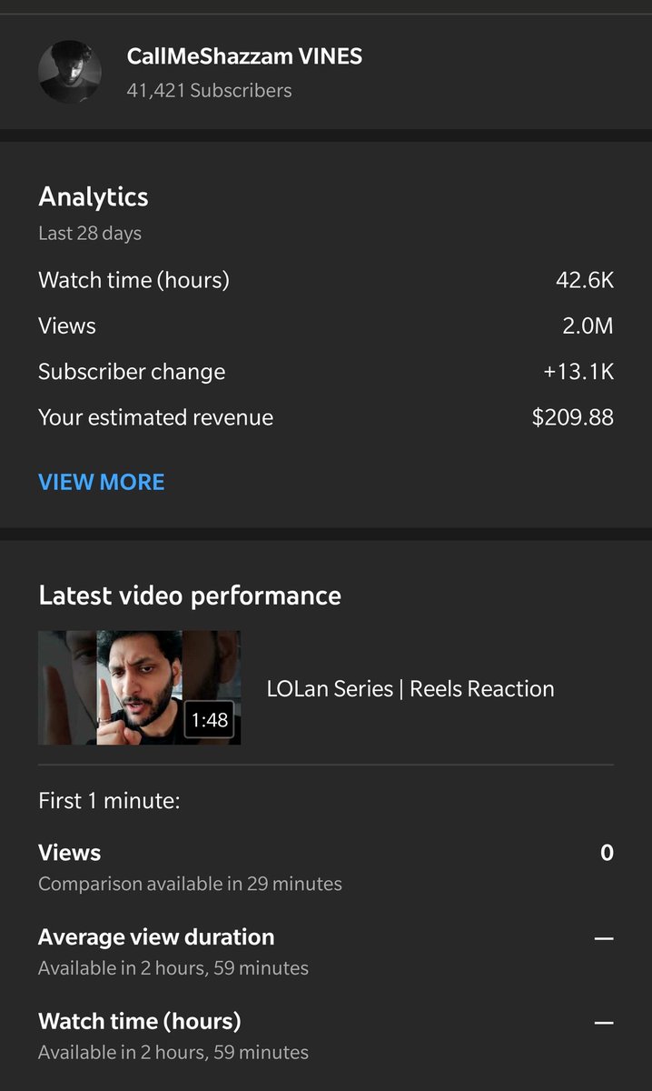 shazmohamed4's tweet photo. @YouTubeIndia what the hell is happening !!!!! 😡😡😡😡 From 280 it reduces to 209 and I need an answer from @AdSense https://t.co/KaP2VZUa7H