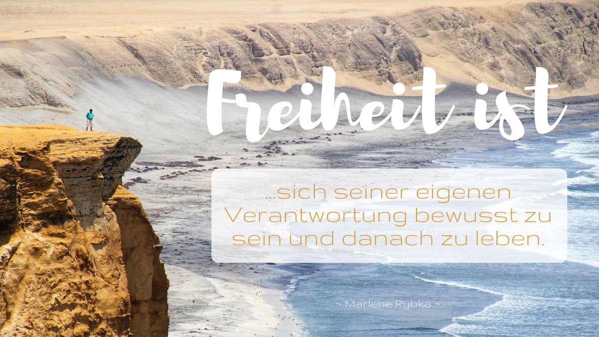 MoodLifeBalance's tweet photo. Freiheit ist ...sich seiner eigenen Verantwortung bewusst zu sein und danach zu leben. 
#Eigenverantwortung https://t.co/WqSjdxjv0x