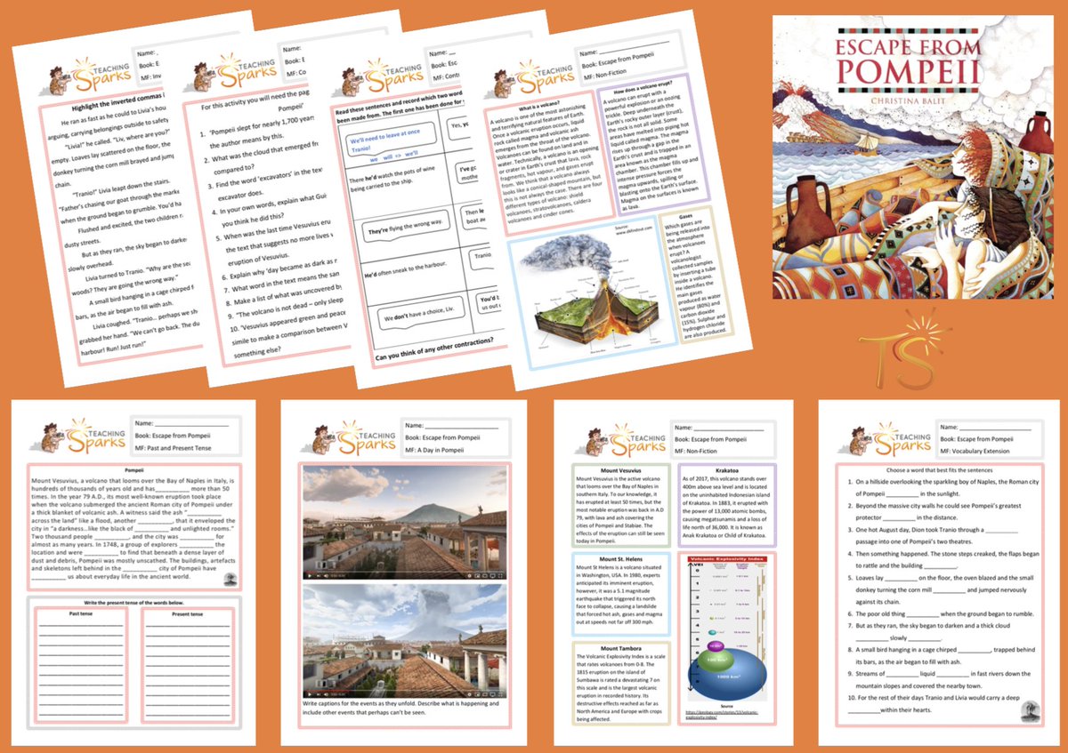 TeachingSparks's tweet image. Literacy Book Packs and Short Stories read by authors at

📙📗📘TeachingSparks.com📙📗📘