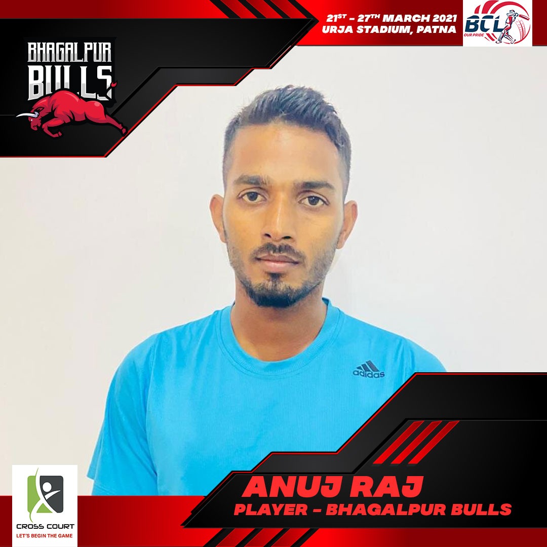 BhagalpurBulls's tweet photo. Mr. Anuj Raj, team player of Bhagalpur Bulls in BCL 2021🏏✨ More players introduction on it's way, stay tuned✌️
#bhagalpurbulls #biharcricketleague #cricketassociation #cricketlovers #biharcricket #cricketforlife #indiancricket #playerintroduction #cricketleague #teamplayers https://t.co/AtqFkLn2PT