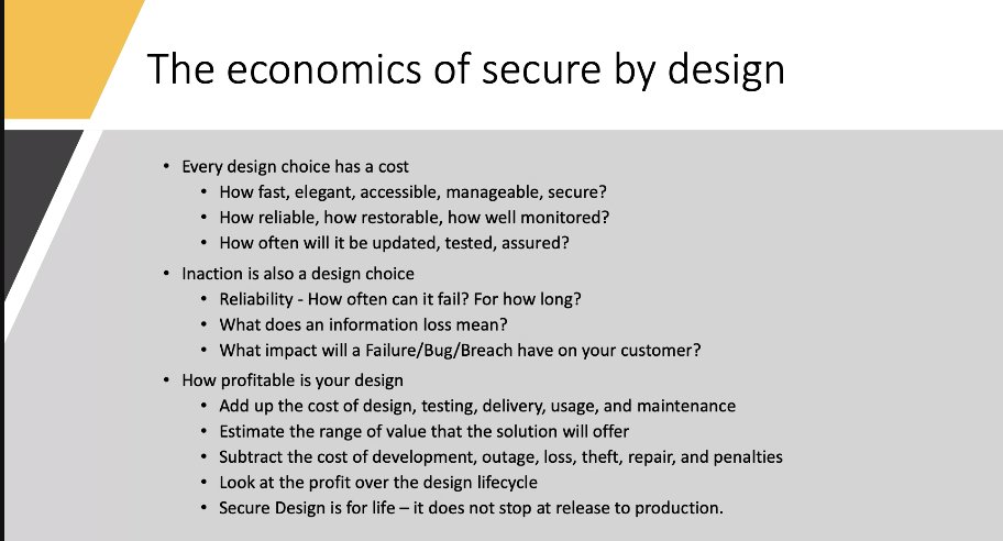 Geekulcha's tweet image. The economics of secure by design - @InfoSecGrue 

#GKhack21 #SafeHack #Security