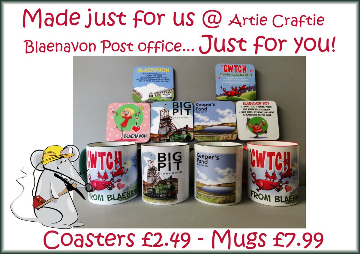 Artiesays... So what do think of our new Mugs <a href="/mumphtoons/">IndyWales Cartoonist 🏴󠁧󠁢󠁷󠁬󠁳󠁿</a> #Blaenavon