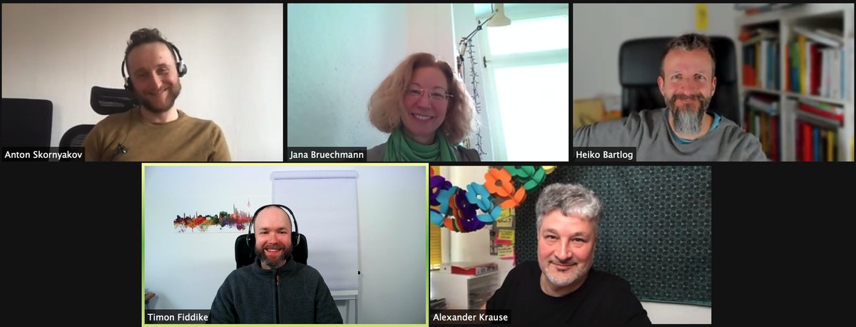 Bin froh dankbar 🙏 für Coach Intervision mit <a href="/BruechmannJana/">NewWorkCoaching</a> <a href="/agileChanges/">Alexander Krause - @agileChanges@berlin.social</a> <a href="/bartlog/">💡Heiko</a> <a href="/antonskornyakov/">Anton Skornyakov 🇺🇦</a>