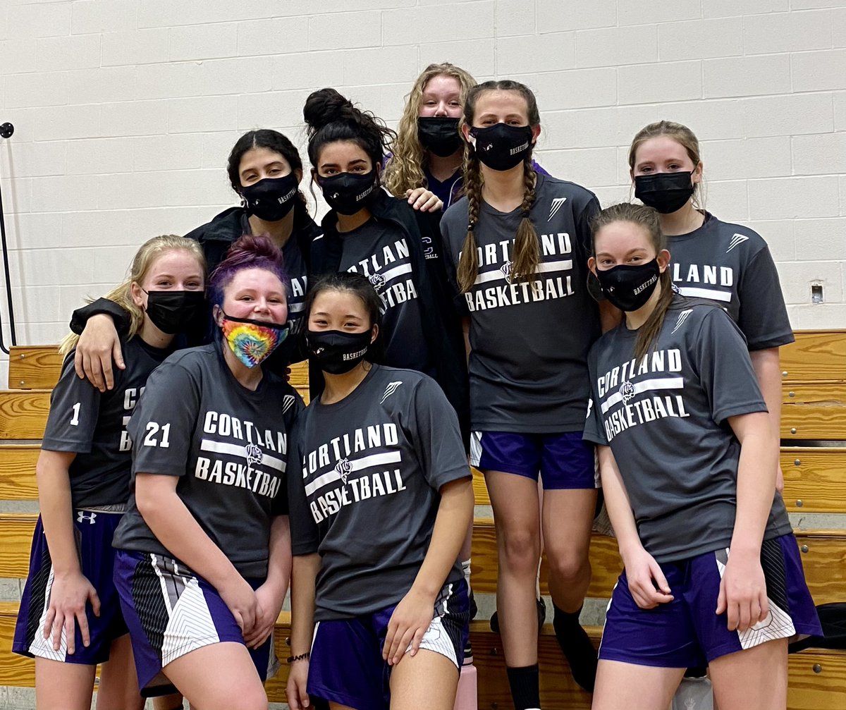 This amazing group of girls went 9-0 this season!! 💜🤍💜🤍