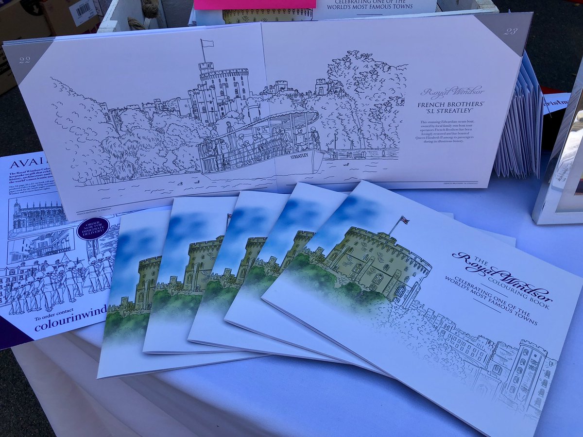 ColourinWindsor's tweet photo. Looking for something different to pass the time in #lockdown? This 
#UKGiftHour why not check out our homemade adult colouring books with 23 images of stunning Royal #Windsor to enjoy! 
Details here: https://t.co/N1T4SqbBA5
#UKGiftAM https://t.co/LdiZrRmUcK