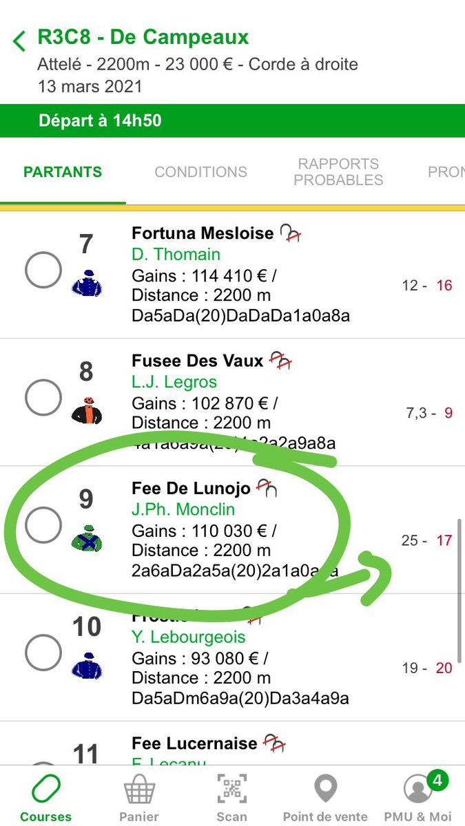 TurfPhenomene's tweet photo. #unJourAuxCourses #PMU #PariHippique #chevalDuJour #RueDesTurfistes #Pmu_Hippique super cheval du jour auj, on ne se fie pas à la cote. Nous allons mettre 10% placé, la cote risque d’être belle :) https://t.co/IMuyuTaQB6