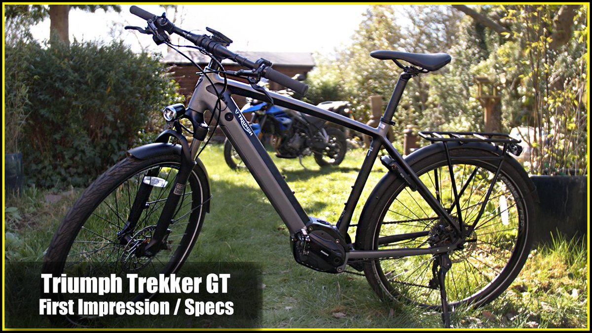 We also get to play around on the Trekker GT, Triumphs first foray into the E-Bike market. youtu.be/4XC3w099vQw