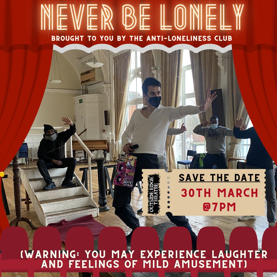 Today The Company are busy in rehearsal for their upcoming production 'Never Be Lonely'!

Booking is now open, grab a ticket so you don't miss it:

eventbrite.co.uk/e/144183884881

🚨 SAVE THE DATE: 30th March at 7pm 🚨