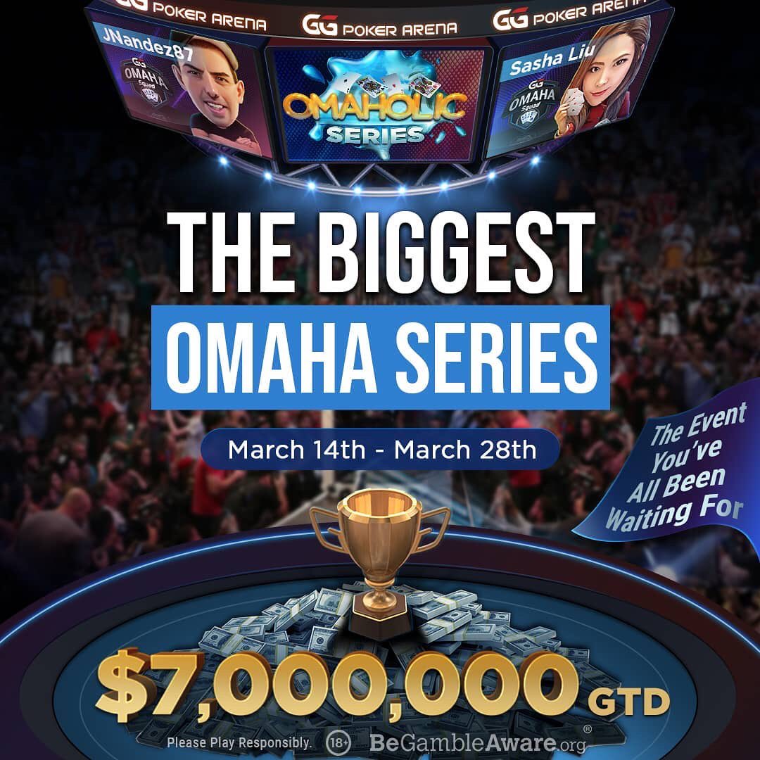 VIPGGPoker's tweet image. New Omaha tournament series starts this weekend! 100% Omaha!

Hundreds of events with buy-ins ranging from $10.50 up to $10,300.

$7 Million Guaranteed!

👉Follow @vipggpoker 

🚨Message us to claim FREE $5 for NEW GGPoker players 💰

-
#GGPoker #Poker #OnlinePoker
