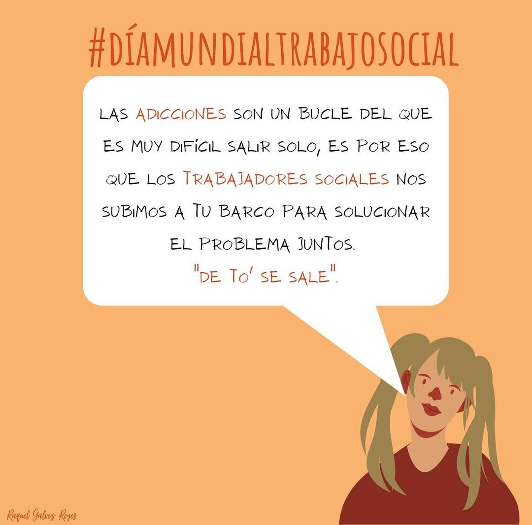 Hay muchos tipos de ADICCIONES, alcohol, drogas o el juego. No es solo un problema de quienes la padecen, sino que como sociedad tenemos el deber de no hacer publicidad de esta lacra. Los trabajadores sociales les buscan un futuro mejor @RaquelGlvezRey3 así lo dice!