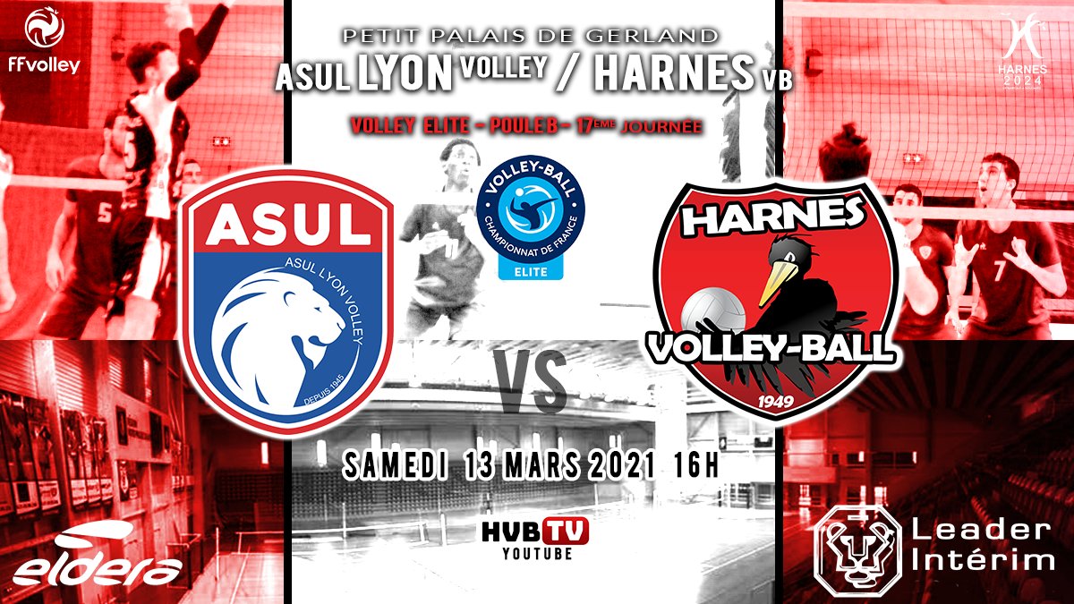 HarnesVB's tweet photo. 🔥[JOUR DE MATCH] J17
Cet après-midi, retrouvez les 🖤♥️#charbonetsang 💣#TeamObus à Lyon !
🕓16H
🎥HVB TV (Youtube Live) : https://t.co/lbMk125I4Z
🎲N'oubliez pas de pronostiquer sur notre site internet (rubrique Fan Zone)
#asulhvb #HVBElite #Matchday #volleyball https://t.co/3QfMgFtIX7