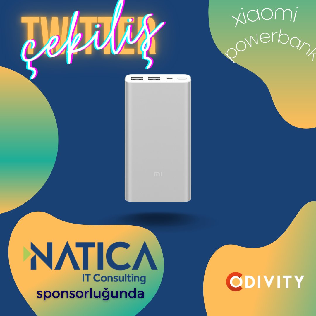 codivitycon's tweet photo. ÇEKİLİŞ VAR!

Yepyeni bir çekilişle karşısınızdayız . Tam 5 kişiye Xiaomi Powerbank hediye!💥🤩

#codivity
•Şartlar görselde belirtildiği gibi olup yorumsuz twitleriniz de katılım sağlayacaktır. Daha çok şans için  düşüncelerinizi hashtag ile belirtmeyi unutmayın😍
#codivity https://t.co/0j6kCUR5J1