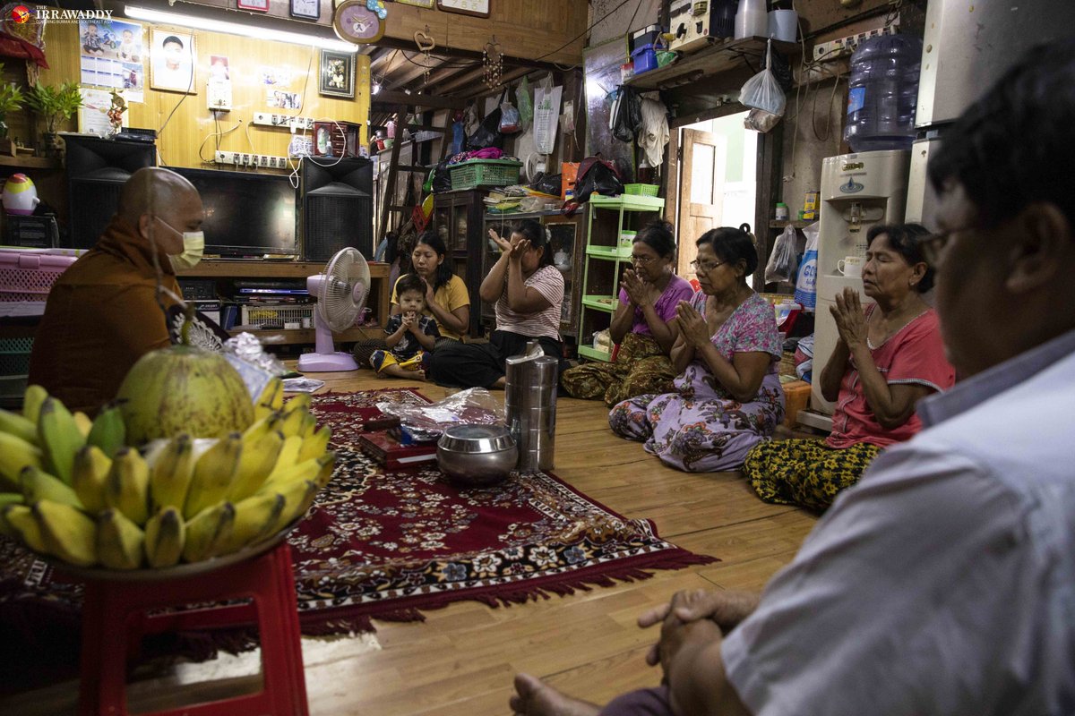 Funerals for two trishaw drivers shot dead by police in Yangon were held on Saturday. Ko Sithu and Ko Aung Than were among those who besieged a police station late Friday night to demand the release of detained anti-regime protesters.