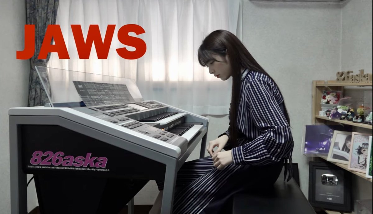 's tweet image. #MainTitle from the #StevenSpielberg ‘s film 🎥 
#JAWS 🦈 🌊 

Composed by #JohnWilliams 🎼

Electone : @826aska_STAGEA 
#826aska 🎹

【 JAWS 】Main Title  エレクトーン演奏 youtu.be/Xc4vnqByjq0 @YouTubeより