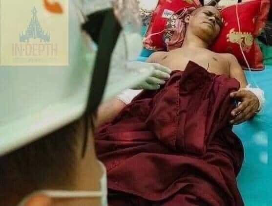 A Buddhist monk was shot dead by Junta in #Mandalay today. 
Save Mandalay ! 

TOWARDS FEDERAL UNION

#WhatsHappeningInMyanmar
#Mar13Coup
<a href="/RapporteurUn/">UN Special Rapporteur Tom Andrews</a>