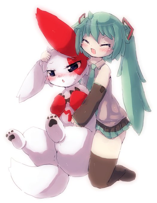 遅刻したけど描いたから偉い
#ミクの日  
#ザングースの日 