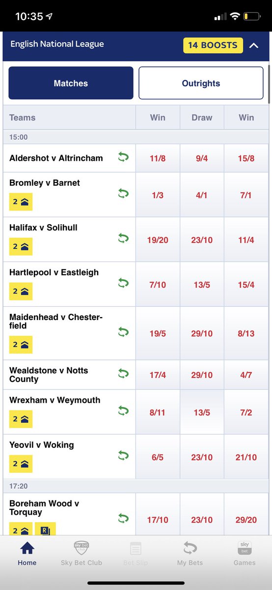 DanielBruceSA's tweet photo. @SkyBetHelp Hi, can you let me know why you’re not offering odds on the Sutton vs Kings Lynn game in the national League please? https://t.co/uRM1RxJVvN