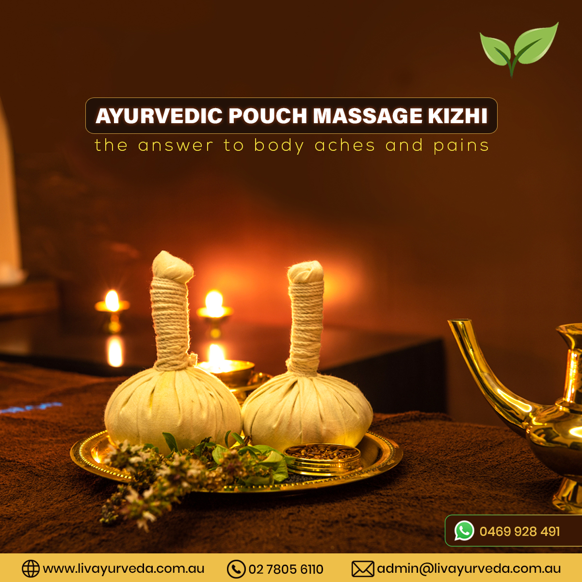 rafeenaayurveda's tweet photo. If you are looking for a getaway for your body pains, Kizhi would be ideal. Try it out!
visit:
https://t.co/MeciJBFkkV
#Kizhi #ayurvedaroutine #liferoutine #ayurvedictreatement #painrelief #wellness #healthyliving #healthyeating #livayurveda #ayurvedicpractitioner #Sydney https://t.co/Ou2McOGQ9J