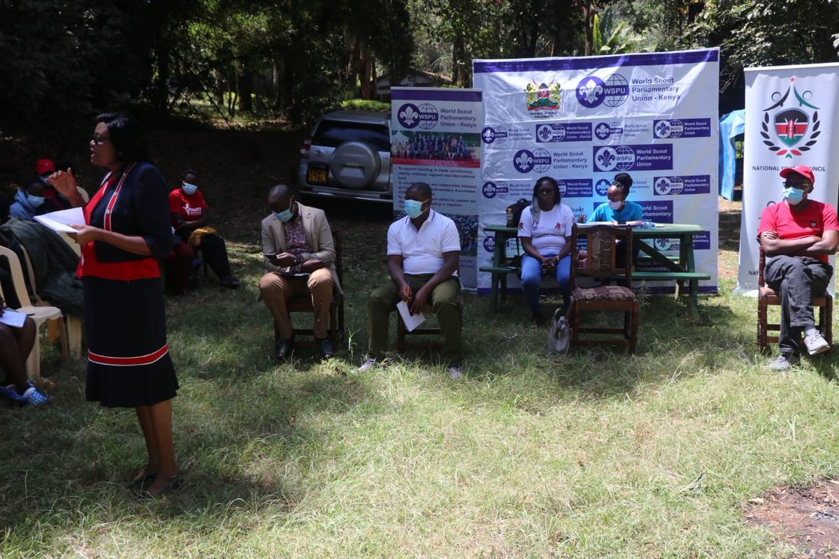 RoySasaka's tweet photo. On Day 3 of the #AfricaScoutsDay the youth from Nyeri, Kirinyaga, kiambu, Laikipia, Murang’a and Nyandarua are here @County19Nyeri ready to learn. @WSPU_KE @MoICTKenya @YouthFund_Ke https://t.co/uuNTIA6SgV