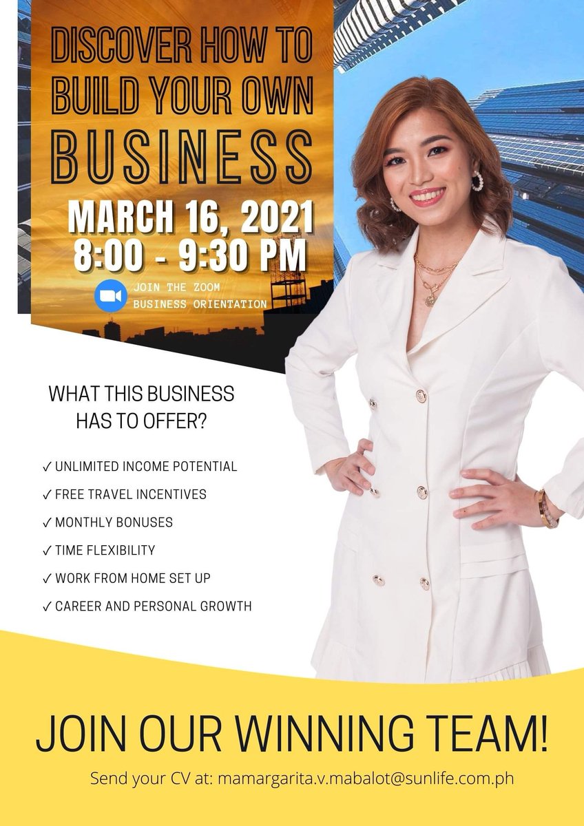 margaaaM's tweet image. See you ALL on MARCH 16 - 8PM ☀️ 

Let’s Live Brighter Together! The Business you all have been waiting for is HERE, and REAL! 

Join us to know more about this OPPORTUNITY 😉
Message me for more details. 💛

#Career #Purpose #SunLife