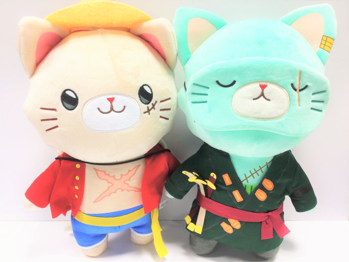 with cat ウィズキャット ゾロ サンジ ONE PIECE ぬいぐるみ