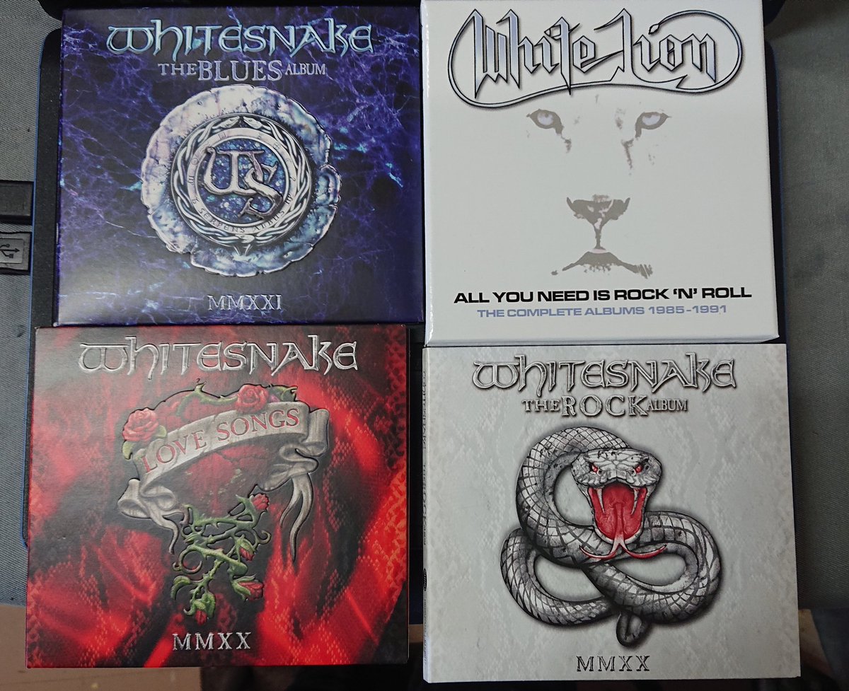 KhashKnight's tweet photo. @Whitesnake #redwhiteandblues albums and the early #whitelion albums 😎 https://t.co/kH82CJwzjn