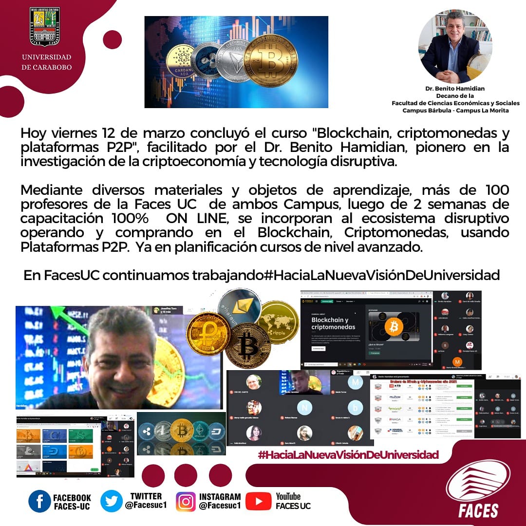 BenitoHamidian's tweet photo. Con la aplicación de estas herramientas disruptivas, más de 100 profesores tendrán oportunidad de tener recursos económicos adicionales para enfrentar de manera éxitosa y emprendedora la crisis que vivimos los Universitarios. Felicitaciones #HaciaLaNuevaVisionDeUniversidad https://t.co/wQkj5nTlks