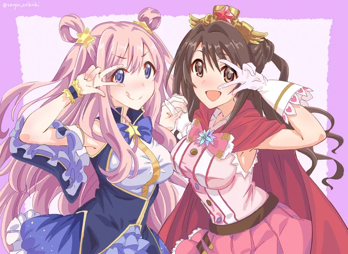 ハツネ&卯月「きらーん☆」
#プリコネR #デレマス 