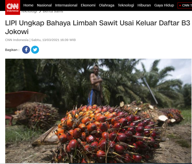 MurtadhaOne1's tweet image. Ini contoh framing media spt @CNNIndonesia 

Ilmuwan @lipiindonesia udah menjelaskan bhw limbah sawit yg brbahaya bisa dimanfaatkan menjadi produk yg brmanfaat

Tapi yg dijadikan judul malah menipu orang2 yg cuma baca judul

From this                                       To This