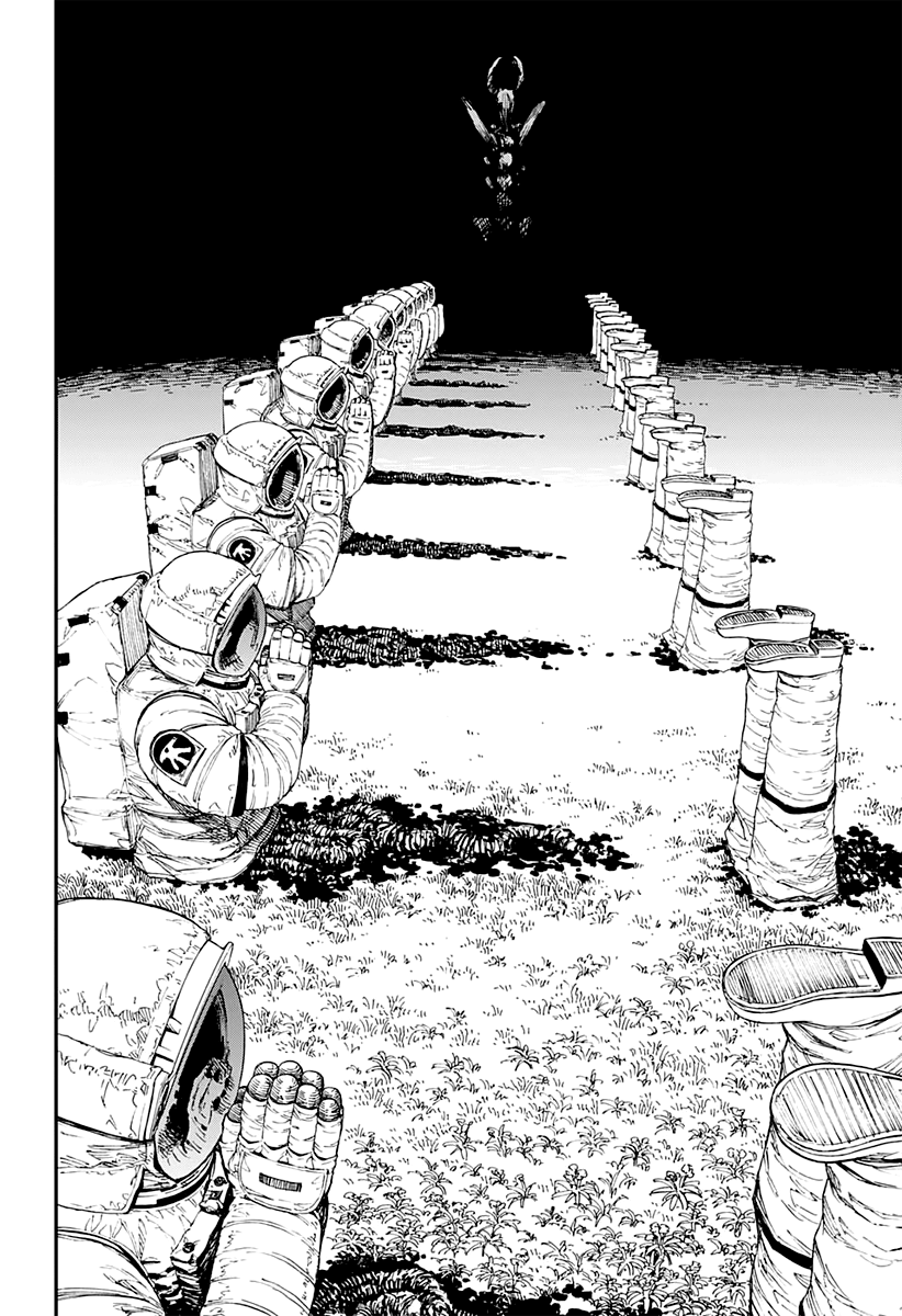 HeyItsRadny1's tweet photo. @ChrisShehanArt If you'd allow a manga page, consider this page. For very little context, this is how the mangaka lets you know how much the figure in the back should horrify you https://t.co/2a9aByQJFz