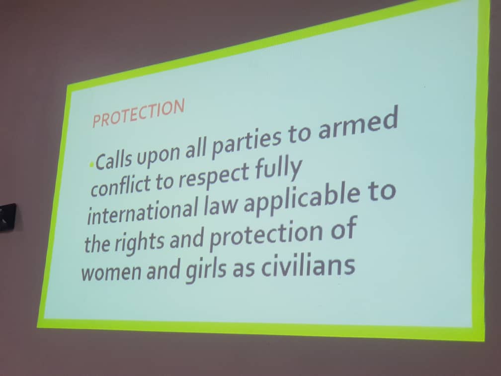 ClotildaAndien's tweet photo. #PeaceFromTheRoots. High Moments for grassroots women gaining insights on UNSCR1325
#Participation
#Prevention
#Protection
#ReliefRecovery .
Thanks @NwenushiWazeh
for breaking it down.@Snwot4 @s_cameroon @HOFNACameroon @NorwayMFA @sanambna @whatthewomensay @SarahMariaKoch https://t.co/MBOGDrRp7H