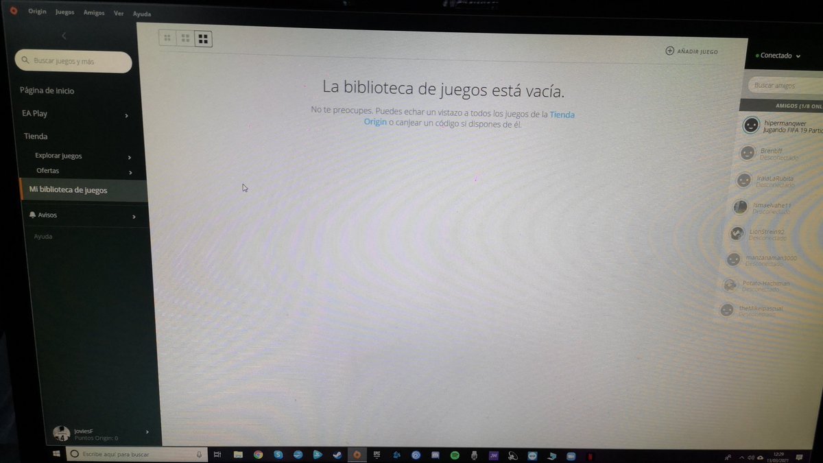 Jo5hu's tweet photo. Me parece increíble esto ya @EA_Espana @EA. ¿No inicio sesión esta mañana y me han desaparecido todos los juegos? Esto ya me parece demasiado la verdad. Ahora a ver cuánto tarda en contestarme esta empresa. @ByZapi_ @Jotik04_ @DjMaRiiO @Pumuscor @cachoo01 #DEVOLVEDMEMIDINERO https://t.co/dZuD3ZzZJA
