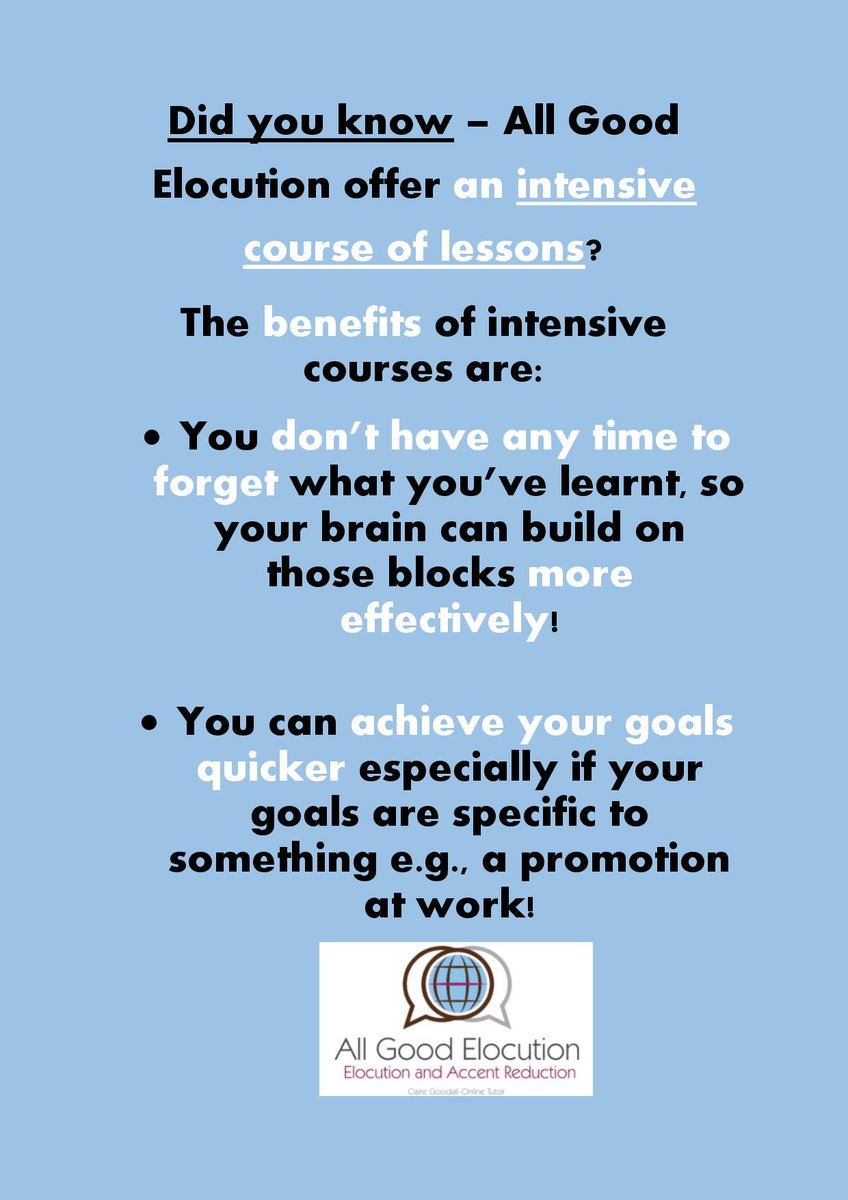 Do you want to make fast progress? Perhaps you have an end goal e.g. a work promotion or a big interview, that you are working towards?
#interview #accentreduction #englishpronunciation #englishisfun #intensivecourse #accentsoftening #clearspeech #effectivecommunication