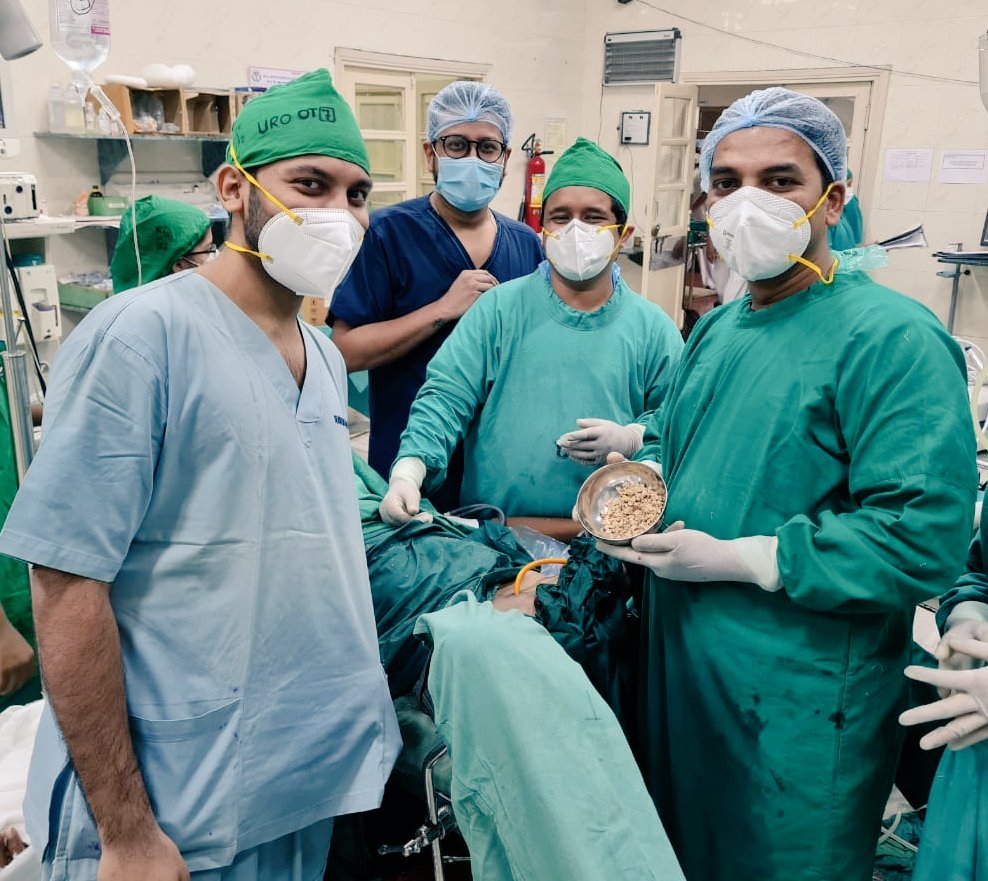 A TOTAL ENDOSCOPIC  MANAGEMENT FOR A NEGLECTED &amp; RETAINED SUPRAPUBIC CATHETER WITH STONE ENCASING THE TIP &amp; BALOON OF CATHETER..!!

(39 yr/male, o/c/o penile # repair with E-E urethroplasty &amp; SPC insertion for penile # with complete transection of urethra - 2 years ago)