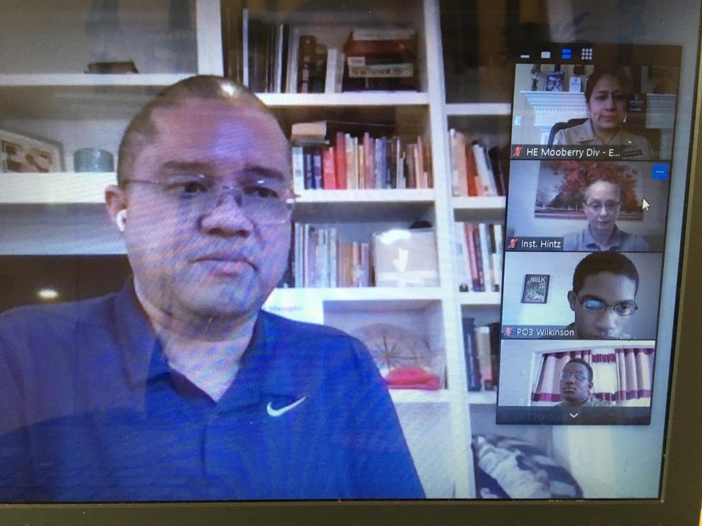 USNSCCMooberry's tweet photo. Our Mar. #drill is a fun mix of inspiring Guest Speakers &amp; Breakout Sessions on #CyberSecurity and #ethicalhacking to #Watchstanding and the various #MilitaryBranches. Thank you, @OrlandoFerreiras of @AccentureFed's @ASMResearch &amp; team for sharing your time &amp; expertise with us.⚓️ https://t.co/gpBoYqP10d