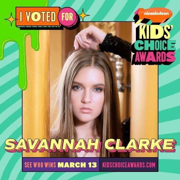 The Kid’s Choice Awards (#KCA) ceremony will take place at 6AM IST on Sunday, March 14 (tomorrow morning).

#SavannahClarke is up for ‘Favourite Global Music Star’ representing Australia! Votings for the category will be closing soon.

#VoteUniters #VoteSavannahClarke