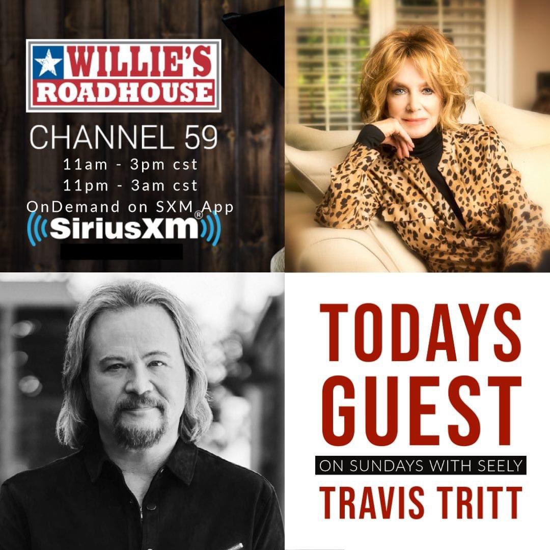 #TUNEIN - TOMORROW, SUNDAY, MARCH 14 AT 11:00AM CT - 3:00PM CT OR 11:00PM - 3:00AM CT

“Sundays With Seely” 

@seelyofficial ‘s special guest this week is @Travistritt so you know it’s gonna be good! Tune in to @SXMWillie Channel 59!