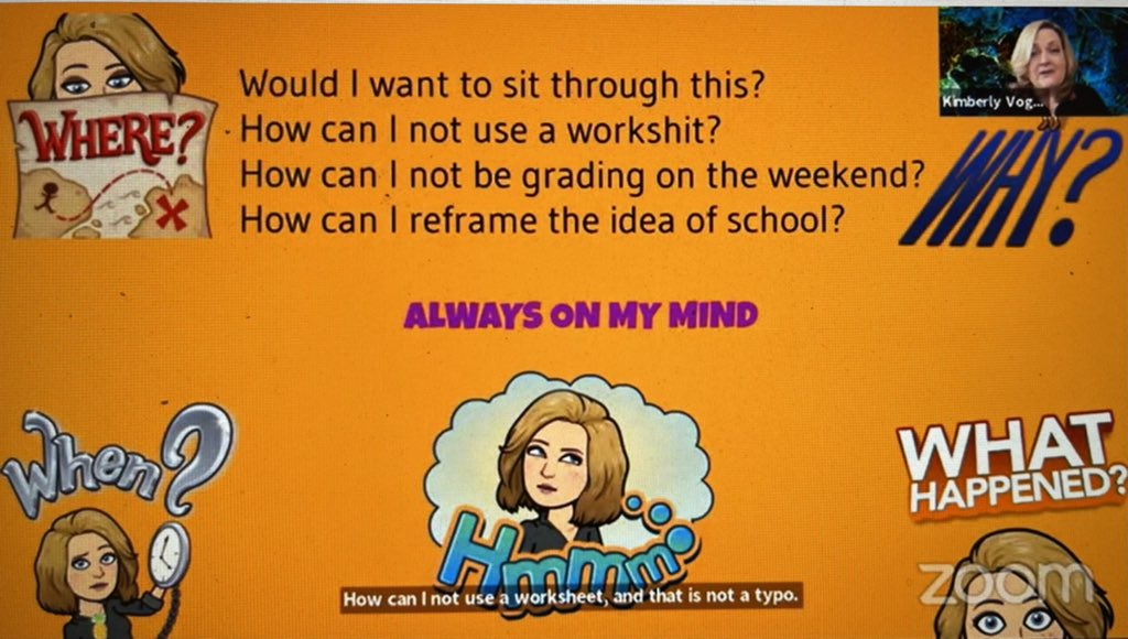 Brenda (@azisgodscanvas) on Twitter photo More truths from <a href="/KVoge71/">Kimberly Voge</a> at #untamedlearning by <a href="/edtechteam/">EdTechTeam, Inc.</a> this weekend. Skip the โworksh!tโ and take back your weekend! #edtechteam More truths from <a href="/KVoge71/">Kimberly Voge</a> at #untamedlearning by <a href="/edtechteam/">EdTechTeam, Inc.</a> this weekend. Skip the โworksh!tโ and take back your weekend! #edtechteam