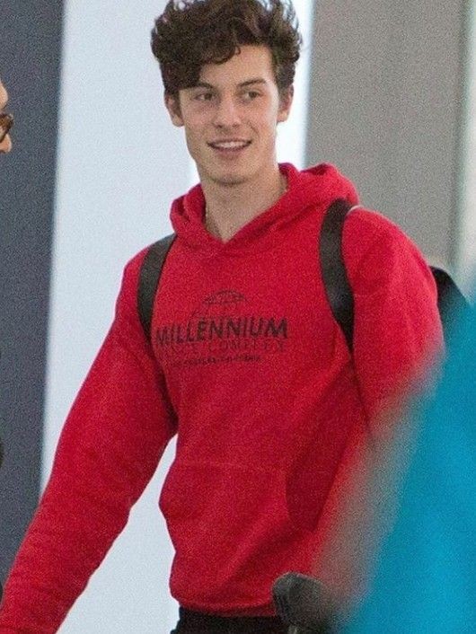 Shawn mendes red hoodie best sale
