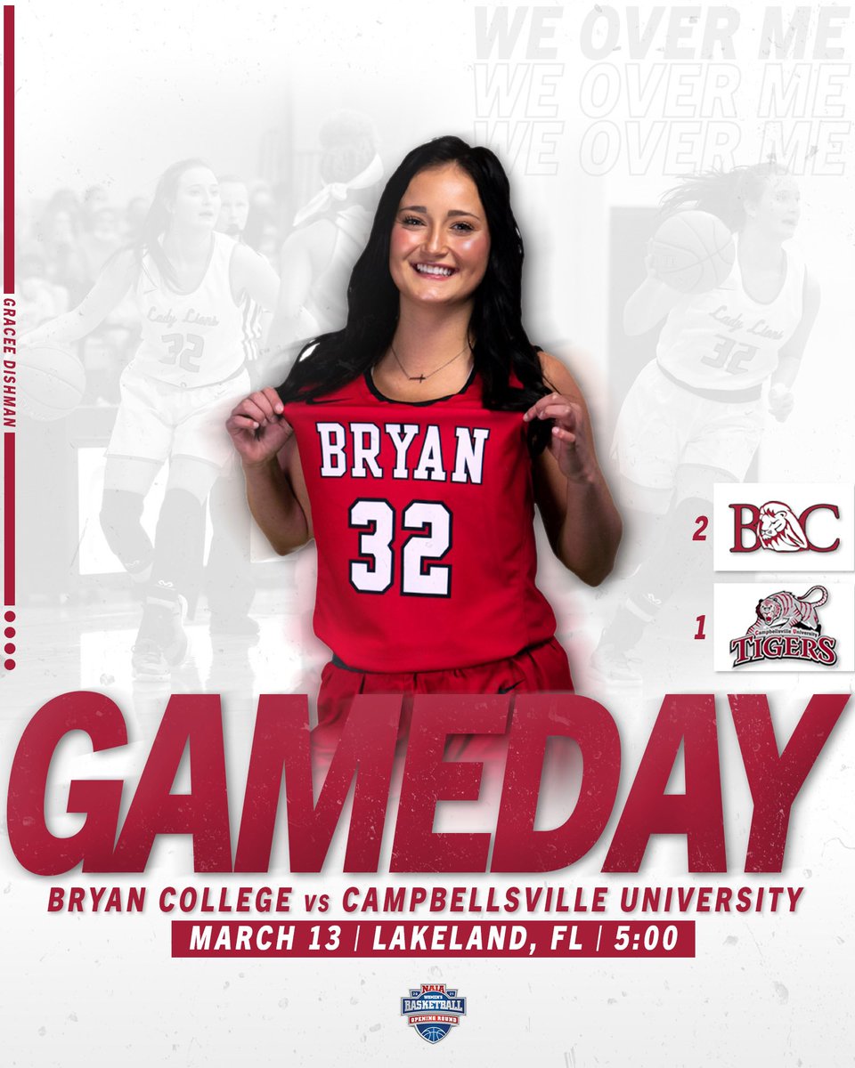 Bryan_WBB's tweet image. “Great moments are born from great opportunities” - Herb Brooks

🆚 No. 1 Campbellsville
📍 Lakeland, FL
🕔 5:00PM
🖥 bit.ly/3qQZ5m9 - $10
📊 bit.ly/30ChM2f
🎟 bit.ly/3t8aC1Q - $10

#WeOverMe #KeepInStep #NAIAWBB