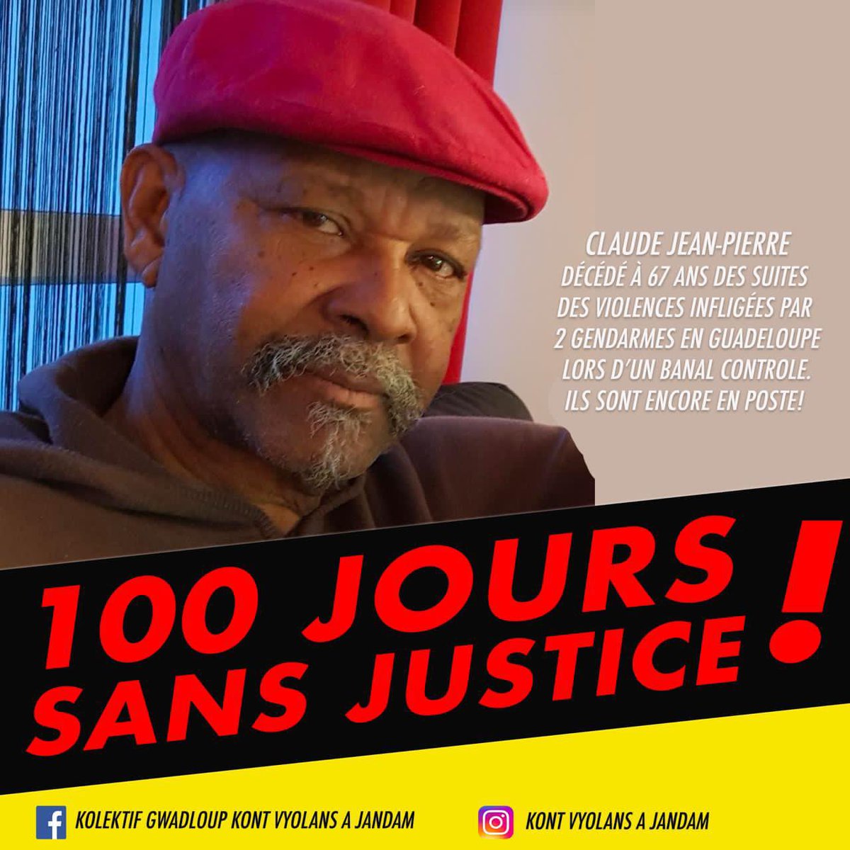 Neeyaonair's tweet image. THREAD | Aujourd’hui ça fait 100 jours que Claude Jean-Pierre est décédé. Je partage avec vous un récapitulatif des événements qui montrent bien que la Justice française n’est pas équitable en Guadeloupe et dans autres îles encore colonisées.