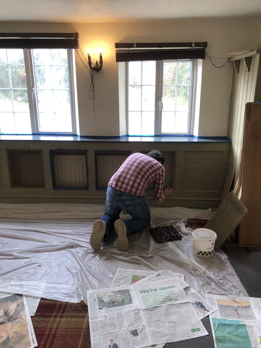 Another day of painting getting ready for the Fox at Loxley to open as #moreThanaPub