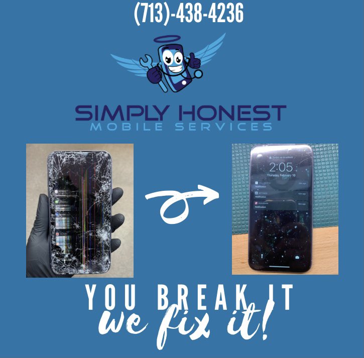 SimplyHonestMob's tweet image. YOU BREAK IT WE FIX IT‼️🗣
we repair all devices here at Simply Honest Mobile so stop by today for your free quote about your broken device😌 We’ll take care of you it’s just that SIMPLE.#lcdscreenrepair #batteryreplacement #waterdamage #homebuttonrepair #chargingportreplacement