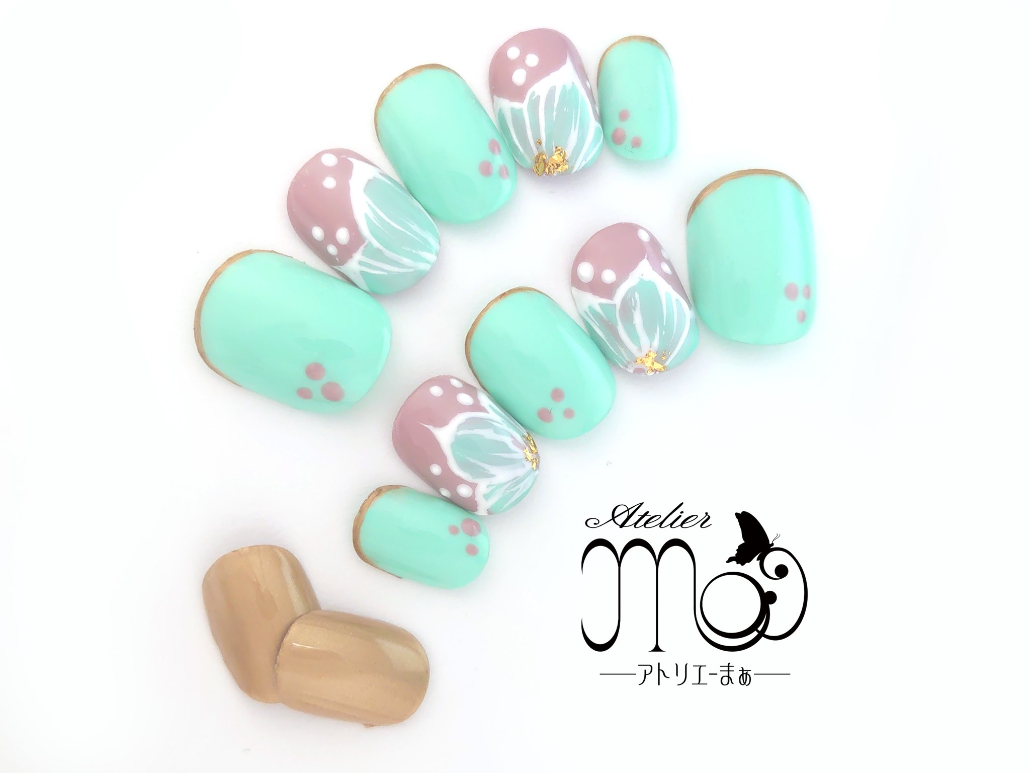 アトリエ まぁ ネイリスト Minneさんにアップしました ペイントフラワー ミントグリーン ネイルチップ T Co 6zobrpnmg6 Minne ミンネ ネイル ネイルチップ ジェルネイル 春ネイル アートネイル T Co W3vagzwyod Twitter