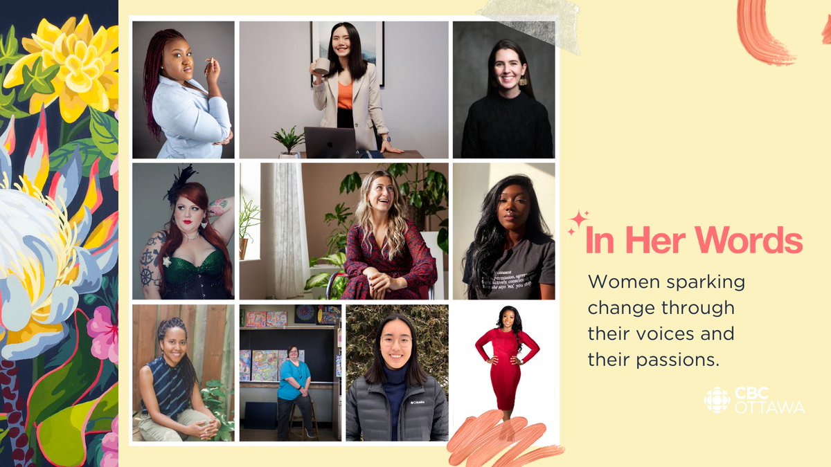 CBCOttawa's tweet photo. SERIES | #CBCInHerWords shares the stories of the Gamechangers, 10 women who are changing the game in the Nation's Capital, using their voices and their passions to make #Ottawa a place where everyone can thrive. 
Read their stories and more at https://t.co/V0qaGNI661 https://t.co/plJmm2lV2X