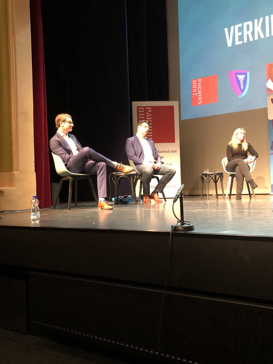 Tweede ronde verkiezingsdebat over klimaatverandering met introductie van voorzitter de Maatschappij Jaimi van Essen