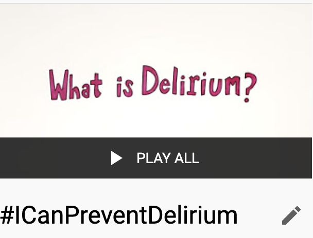 Do you know about #Delirium? 

Watch our #icanpreventDelirium <a href="/YouTube/">YouTube</a> Channel to learn more bit.ly/3tdh2g4

#DeliriumMarchathon #DeliriumReady #WDAD2021